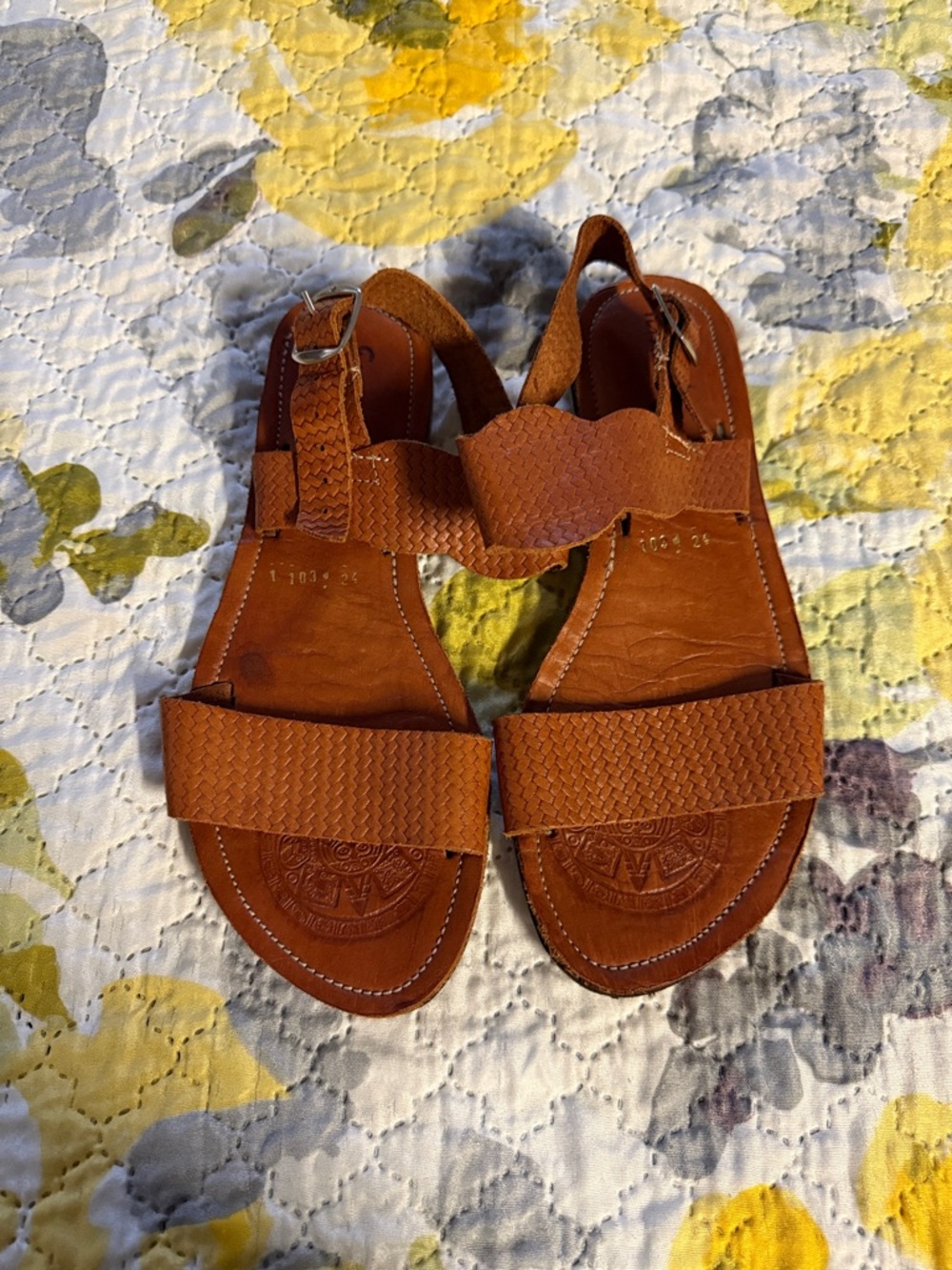 Women’s Tan Leather Slingback Sandals